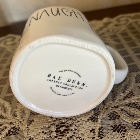 Rae Dunn by Magenta “NAUGHTY” Mug Traditional Rae Dunn Farmhouse Letters & Shape - Picture 4 of 5